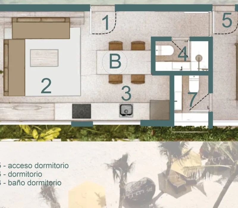 Manglar Lock-Off Floor Plan
